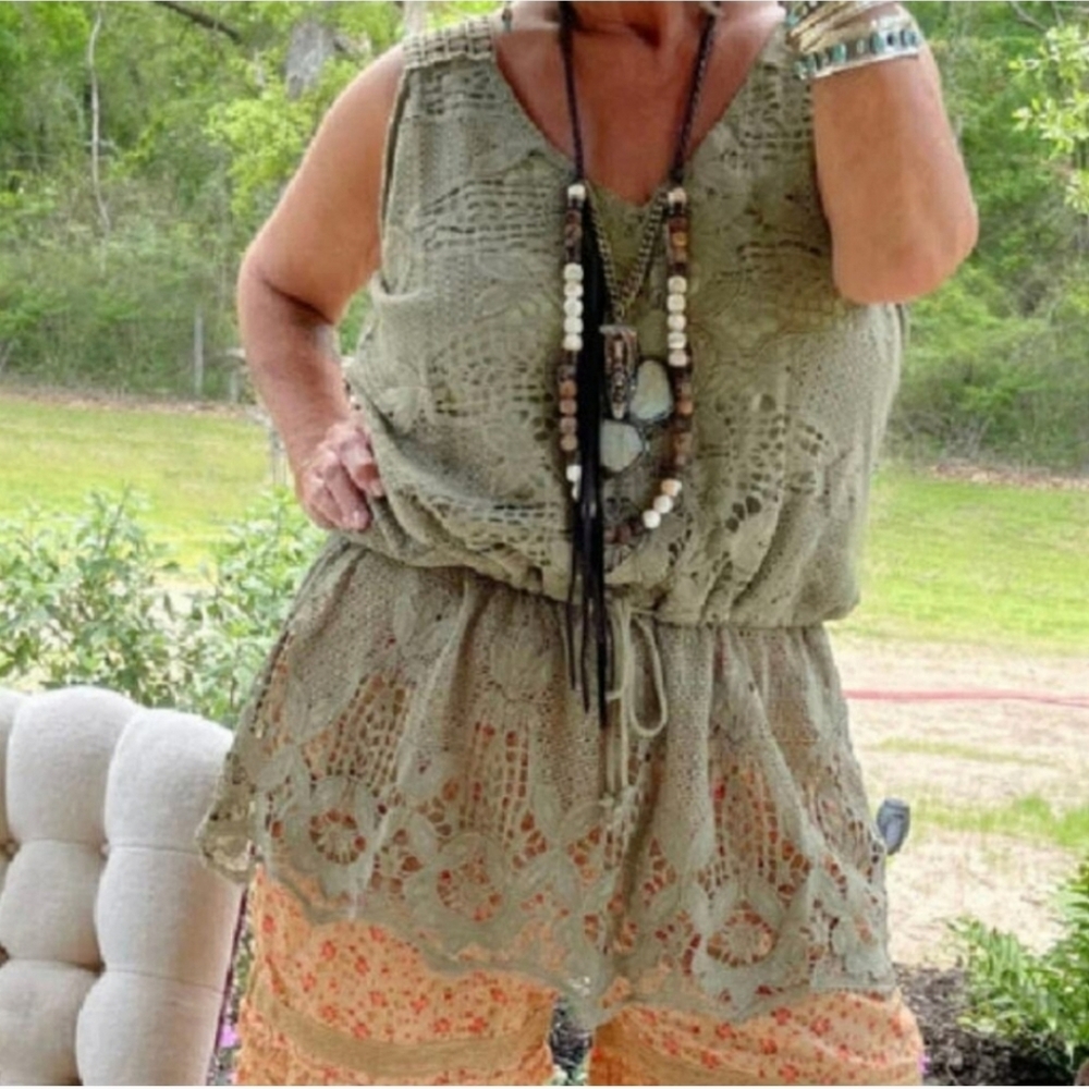 Dream Weaver Tunic - Olive by Jaded Gypsy OS